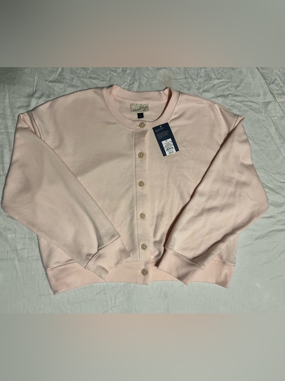 Universal Thread Light Pink Button-Up Cardigan Sweater